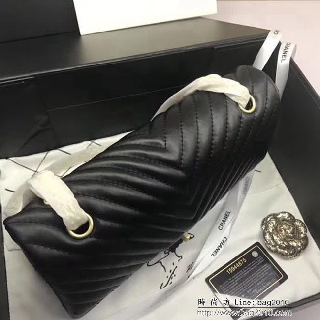 香奈兒CHANEL V226進口大象紋胎牛皮單肩斜挎鏈條包 DSC2029